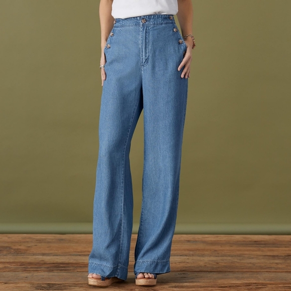 Sundance Oaklee Denim Pants 8 - Picture 1 of 5